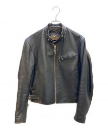 HARLEY-DAVIDSON（ハーレーダビッドソン）の古着「レザーライダースジャケット」｜ブラック