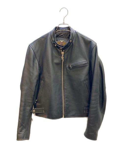 HARLEY-DAVIDSON（ハーレーダビッドソン）HARLEY-DAVIDSON (ハーレーダビッドソン) レザーライダースジャケット ブラック サイズ:Ｍの古着・服飾アイテム