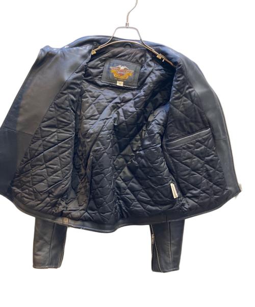 HARLEY-DAVIDSON（ハーレーダビッドソン）HARLEY-DAVIDSON (ハーレーダビッドソン) レザーライダースジャケット ブラック サイズ:Ｍの古着・服飾アイテム