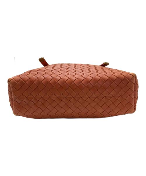 BOTTEGA VENETA（ボッテガベネタ）BOTTEGA VENETA (ボッテガベネタ) イントレチャート ハンドバッグ オレンジの古着・服飾アイテム