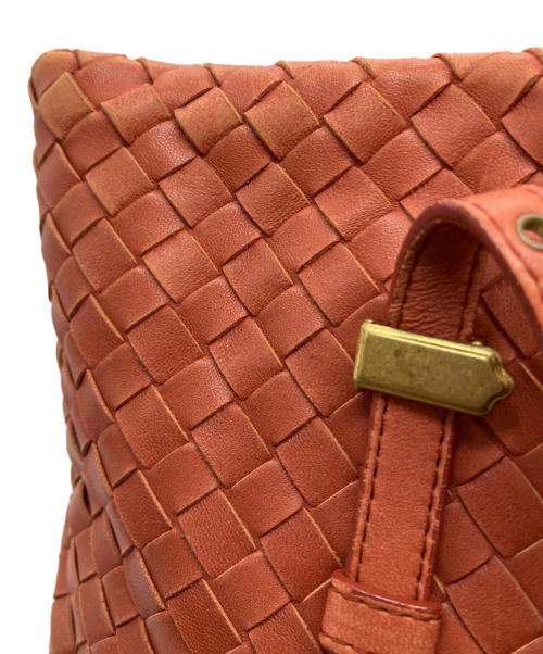 BOTTEGA VENETA（ボッテガベネタ）BOTTEGA VENETA (ボッテガベネタ) イントレチャート ハンドバッグ オレンジの古着・服飾アイテム