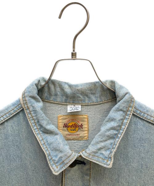 Hard Rock cafe（ハードロックカフェ）Hard Rock cafe (ハードロックカフェ) デニムジャケット ブルー サイズ:XLの古着・服飾アイテム