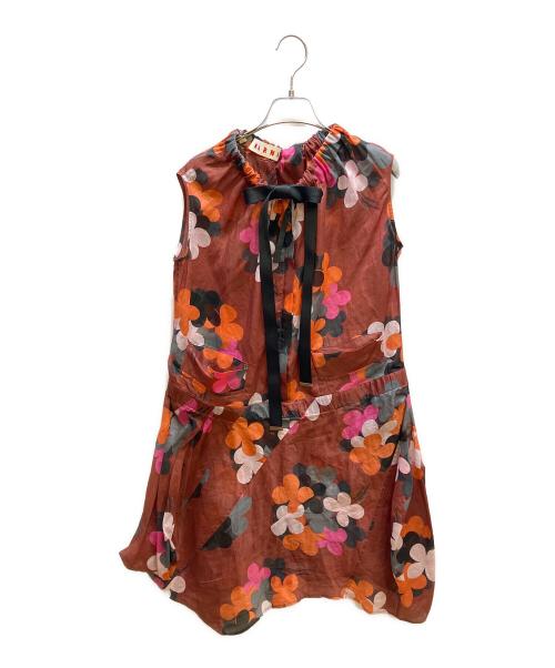 MARNI（マルニ）MARNI (マルニ) ノースリーブ・キャミソールワンピース レッド サイズ:38の古着・服飾アイテム