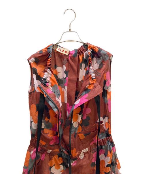 MARNI（マルニ）MARNI (マルニ) ノースリーブ・キャミソールワンピース レッド サイズ:38の古着・服飾アイテム