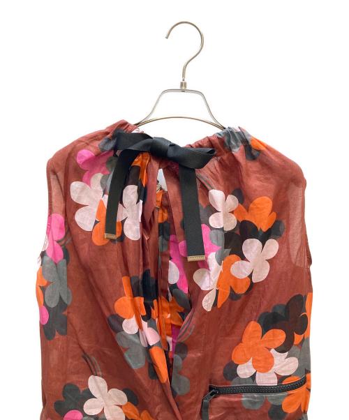 MARNI（マルニ）MARNI (マルニ) ノースリーブ・キャミソールワンピース レッド サイズ:38の古着・服飾アイテム