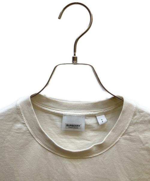BURBERRY LONDON（バーバリーロンドン）BURBERRY LONDON (バーバリーロンドン) ホースフェリープリント コットンオーバーサイズTシャツ ホワイト サイズ:Sの古着・服飾アイテム