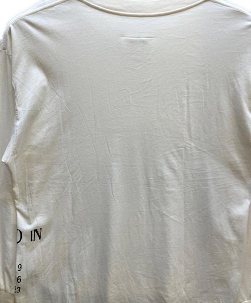 MM6 Maison Margiela（エムエムシックスメゾンマルジェラ）MM6 Maison Margiela (エムエムシックスメゾンマルジェラ) 長袖ロゴTシャツ ホワイト サイズ:Mの古着・服飾アイテム