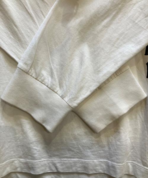 MM6 Maison Margiela（エムエムシックスメゾンマルジェラ）MM6 Maison Margiela (エムエムシックスメゾンマルジェラ) 長袖ロゴTシャツ ホワイト サイズ:Mの古着・服飾アイテム