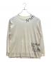 MM6 Maison Margiela（エムエムシックスメゾンマルジェラ）の古着「長袖ロゴTシャツ」｜ホワイト