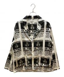NOWHAW×NISHIMOTO IS THE MOUTH（ノウハウ×ニシモトイズザマウス）の古着「パジャマシャツ」｜ホワイト×ブラック