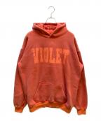 VIOLET DAVIDENTHバイオレットデビッドエンス）の古着「プルオーバーパーカー」｜レッド