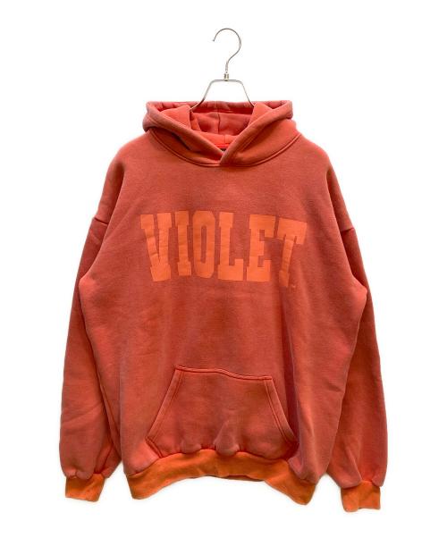 VIOLET DAVIDENTH（バイオレットデビッドエンス）VIOLET DAVIDENTH (バイオレットデビッドエンス) プルオーバーパーカー レッド サイズ:Lの古着・服飾アイテム