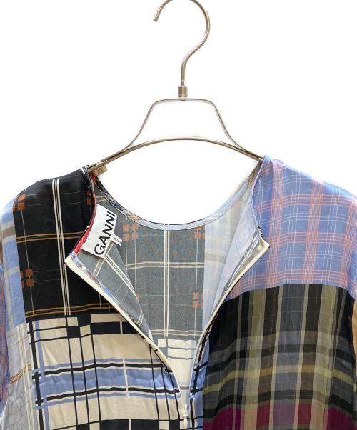 GANNI（ガニー）GANNI (ガニー) 長袖ワンピース マルチカラー サイズ:40の古着・服飾アイテム