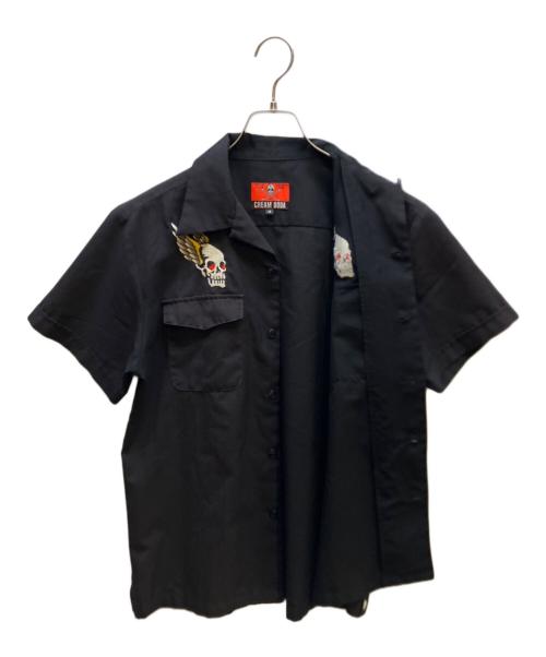 CREAM SODA（クリームソーダ）CREAM SODA (クリームソーダ) ボーリングシャツ ブラック サイズ:Mの古着・服飾アイテム