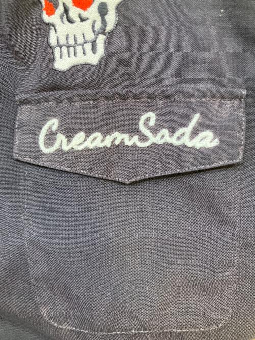 CREAM SODA（クリームソーダ）CREAM SODA (クリームソーダ) ボーリングシャツ ブラック サイズ:Mの古着・服飾アイテム
