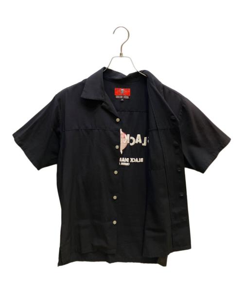 CREAM SODA（クリームソーダ）CREAM SODA (クリームソーダ) スカル刺繍シャツ ブラック サイズ:Mの古着・服飾アイテム