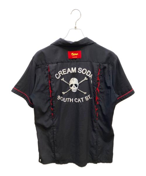CREAM SODA（クリームソーダ）CREAM SODA (クリームソーダ) ボーリングシャツ ブラック サイズ:Mの古着・服飾アイテム