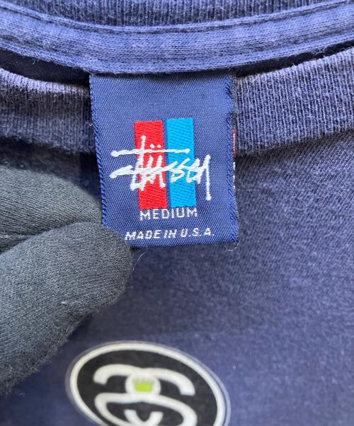 stussy（ステューシー）stussy (ステューシー) 半袖カットソー ネイビー サイズ:Mの古着・服飾アイテム