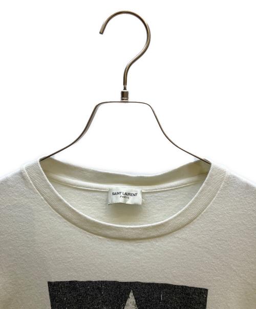 Saint Laurent Paris（サンローランパリ）Saint Laurent Paris (サンローランパリ) プリントTシャツ ホワイト サイズ:不明の古着・服飾アイテム