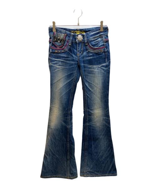 RED PEPPER（レッドペッパ）RED PEPPER (レッドペッパ) フレアデニムパンツ ネイビー サイズ:W25の古着・服飾アイテム
