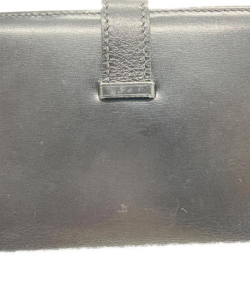 HERMES（エルメス）HERMES (エルメス) ペアン二つ折り長財布 ブラックの古着・服飾アイテム