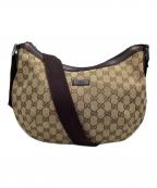 GUCCIグッチ）の古着「GGキャンバス　ショルダーバッグ」｜ベージュ
