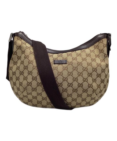 GUCCI（グッチ）GUCCI (グッチ) GGキャンバス　ショルダーバッグ ベージュの古着・服飾アイテム