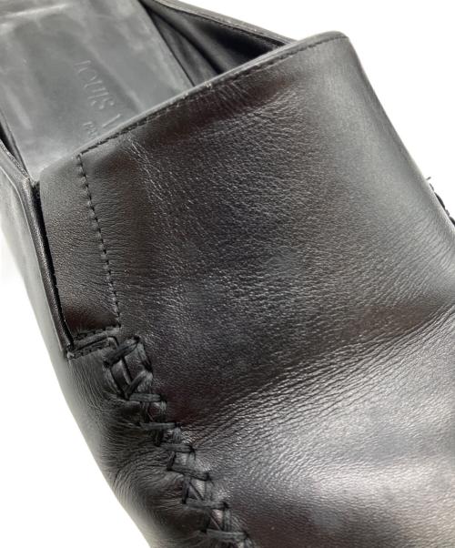 LOUIS VUITTON（ルイ ヴィトン）LOUIS VUITTON (ルイ ヴィトン) レザーミュール ブラック サイズ:8の古着・服飾アイテム