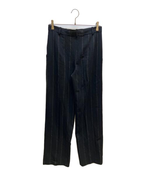 Yves Saint Laurent Rive Gauche（イヴ・サンローラン リヴ・ゴーシュ）Yves Saint Laurent Rive Gauche (イヴ・サンローラン リヴ・ゴーシュ) ストライプパンツ ブラック サイズ:不明の古着・服飾アイテム