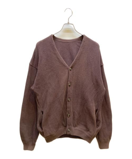 crepuscule（クレプスキュール）crepuscule (クレプスキュール) 鹿の子Vネックカーディガン ブラウン サイズ:１の古着・服飾アイテム