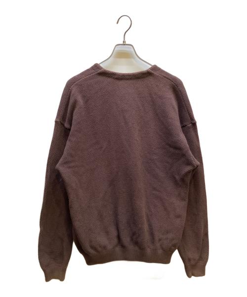 crepuscule（クレプスキュール）crepuscule (クレプスキュール) 鹿の子Vネックカーディガン ブラウン サイズ:１の古着・服飾アイテム
