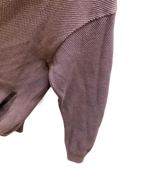 crepuscule（クレプスキュール）crepuscule (クレプスキュール) 鹿の子Vネックカーディガン ブラウン サイズ:１の古着・服飾アイテム