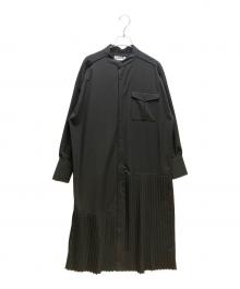 SUM1 STYLE（スミスタイル）の古着「ポケット付きランダムプリーツワンピース」｜ブラック