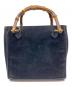 GUCCI (グッチ) バンブーハンドバッグ ネイビー：12000円