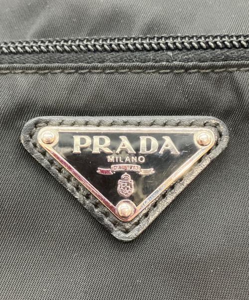 PRADA（プラダ）PRADA (プラダ) ナイロンショルダーバッグ ブラックの古着・服飾アイテム