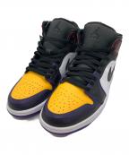 NIKEナイキ）の古着「AIR JORDAN MID SE（ナイキ エア ジョーダン 1 ミッド SE）」｜ブラック×イエロー×パープル