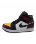 NIKE (ナイキ) AIR JORDAN MID SE（ナイキ エア ジョーダン 1 ミッド SE） ブラック×イエロー×パープル サイズ:27ｃｍ：15000円