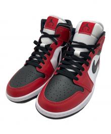 NIKE（ナイキ）の古着「Air Jordan 1 Mid "Chicago Black Toe"（ナイキ エアジョーダン1 ミッド "シカゴ ブラックトゥ"）」｜ブラック×レッド