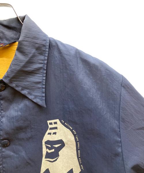 A BATHING APE（アベイシングエイプ）A BATHING APE (アベイシングエイプ) コーチジャケット ネイビー サイズ:Lの古着・服飾アイテム