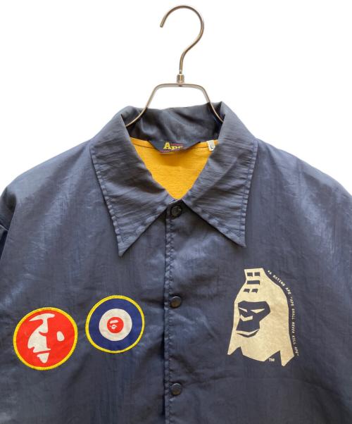 A BATHING APE（アベイシングエイプ）A BATHING APE (アベイシングエイプ) コーチジャケット ネイビー サイズ:Lの古着・服飾アイテム