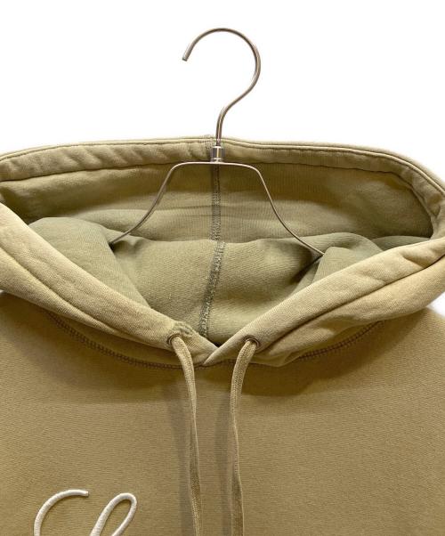 SUPREME（シュプリーム）SUPREME (シュプリーム) Embroidered Script Hooded Sweatshirt ベージュ サイズ:Mの古着・服飾アイテム