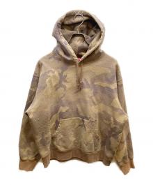 SUPREME（シュプリーム）の古着「Jacquard Stripe Hooded Sweatshirt」｜ブラウン