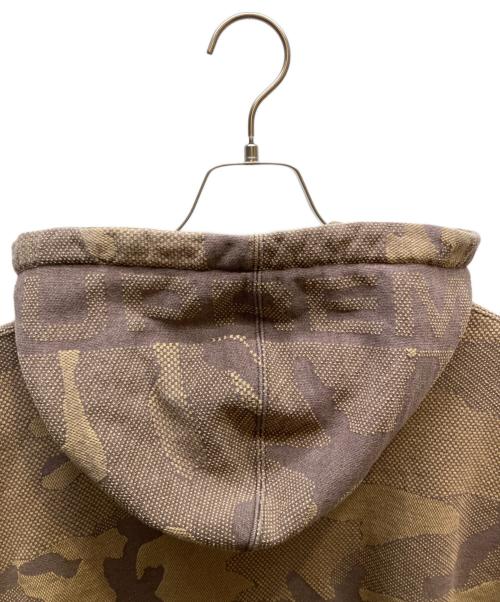 SUPREME（シュプリーム）SUPREME (シュプリーム) Jacquard Stripe Hooded Sweatshirt ブラウン サイズ:Mの古着・服飾アイテム