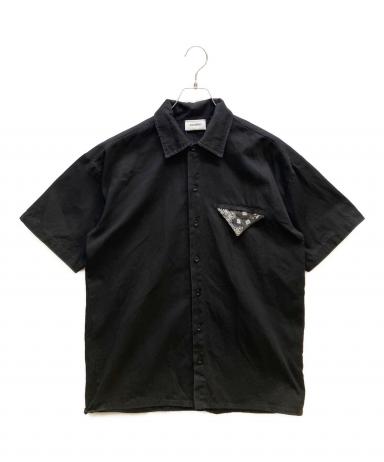 中古・古着通販】askyurself (アスクユアセルフ) 半袖シャツ ブラック