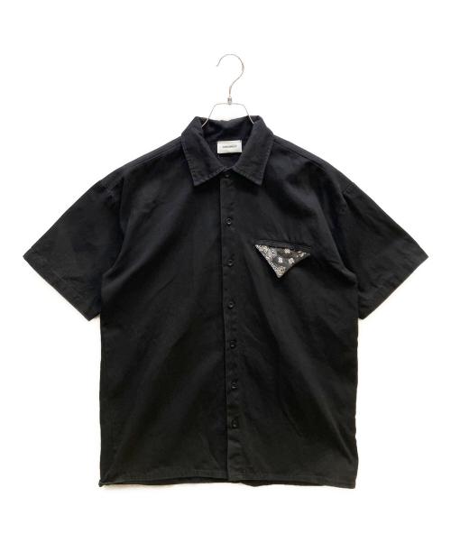 askyurself（アスクユアセルフ）askyurself (アスクユアセルフ) 半袖シャツ ブラック サイズ:Mの古着・服飾アイテム