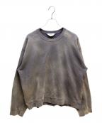 ANCELLMアンセルム）の古着「UNEVENNESS SWEAT SHIRT（アンイーブンネス スウェットシャツ）」｜パープル