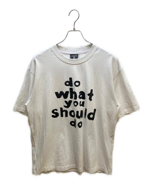 always do what you should do（オールウェイズ ドゥ ワット ユー シュッド ドゥ）always do what you should do (オールウェイズ ドゥ ワット ユー シュッド ドゥ) 半袖カットソー ホワイト サイズ:Mの古着・服飾アイテム