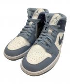 NIKEナイキ）の古着「AIR JORDAN1 Mid "White/Diffused Blue"（エアジョーダン1 ミッド "ホワイト/ディフューズドブルー"）」｜スカイブルー