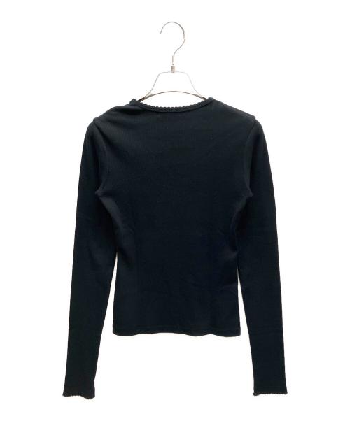 OPEN YY（オープンワイワイ）OPEN YY (オープンワイワイ) 長袖カットソー ブラック サイズ:Mの古着・服飾アイテム