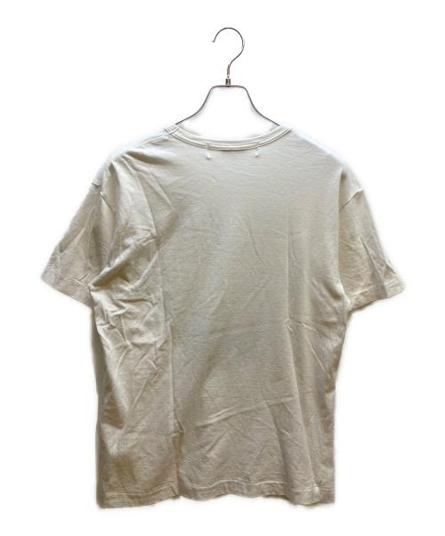 PLAY COMME des GARCONS（プレイコムデギャルソン）PLAY COMME des GARCONS (プレイコムデギャルソン) ネイビーポルカドットビッグハートTee ホワイト サイズ:XLの古着・服飾アイテム